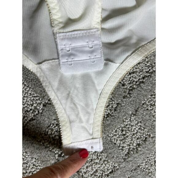 36C Long Tall Torso Shaper Shapewear White Extra Firm Control Compression NEW - Picture 12 of 15